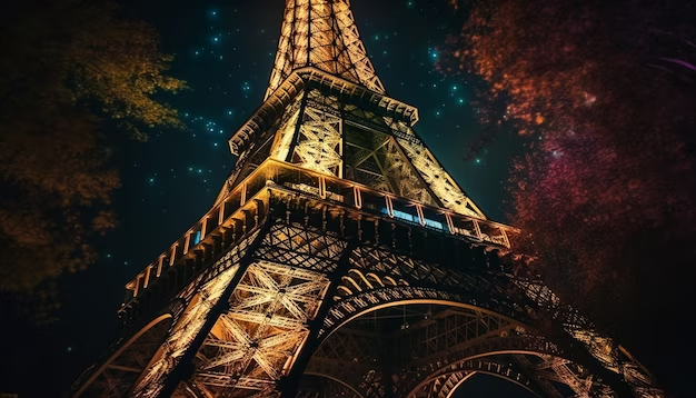 Picture of the Eiffel Tower at Night: Capturing the Beauty of Paris' Iconic Landmark